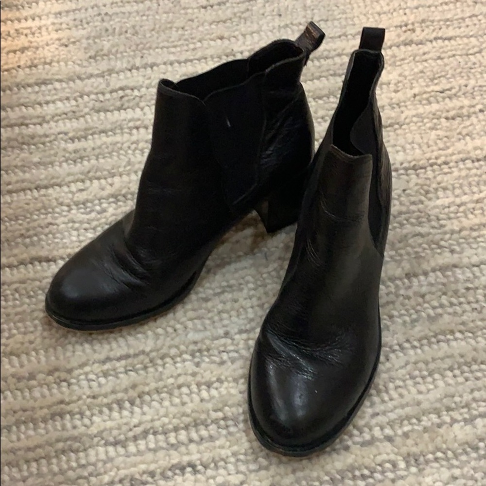 Sam Edelman Black Leather Booties